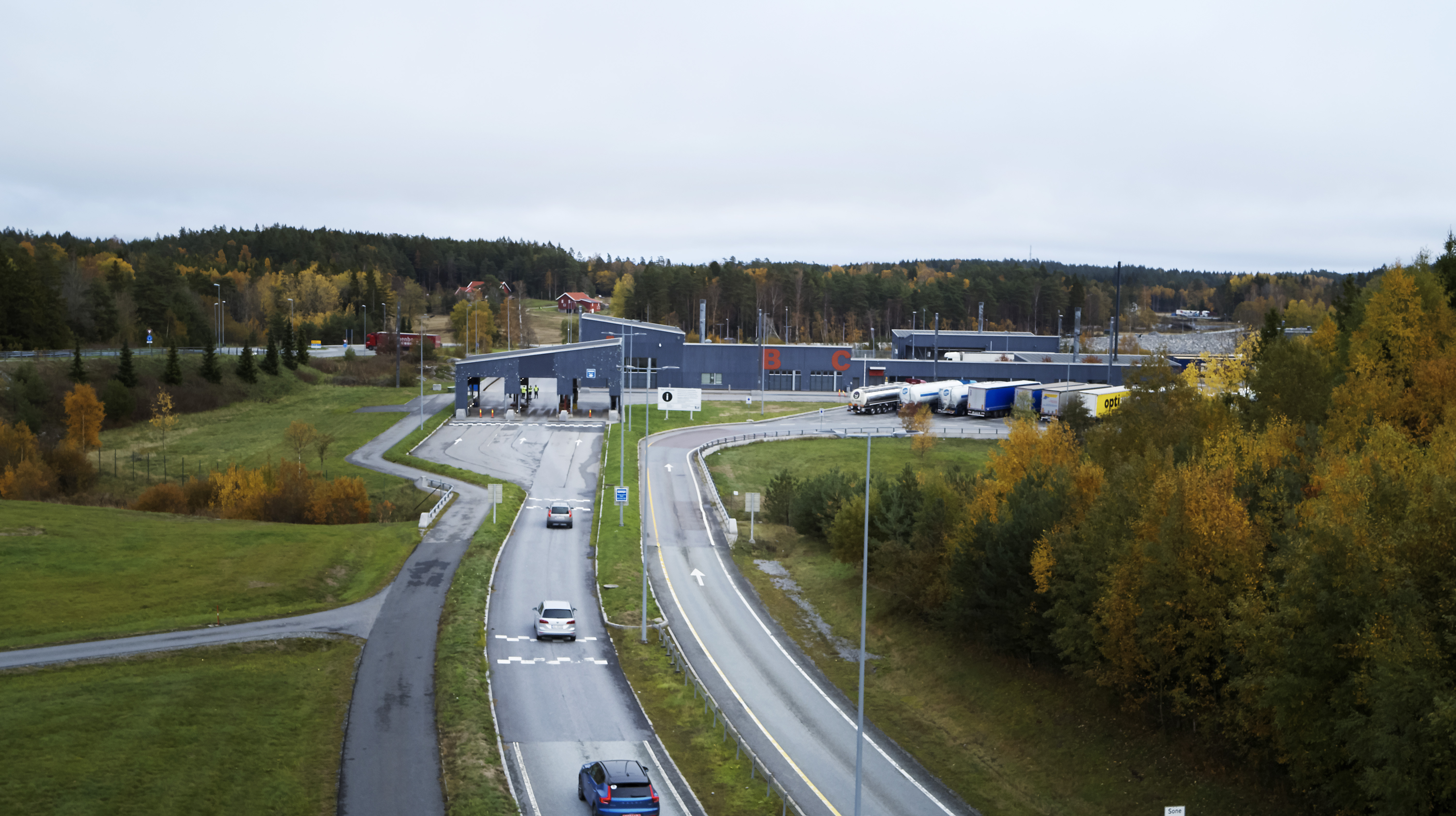 Hasjbeslaget ble gjort ved Svinesund tollsted. Foto: Tolletaten